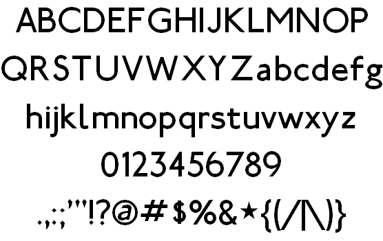 Johnston Sans-serif font